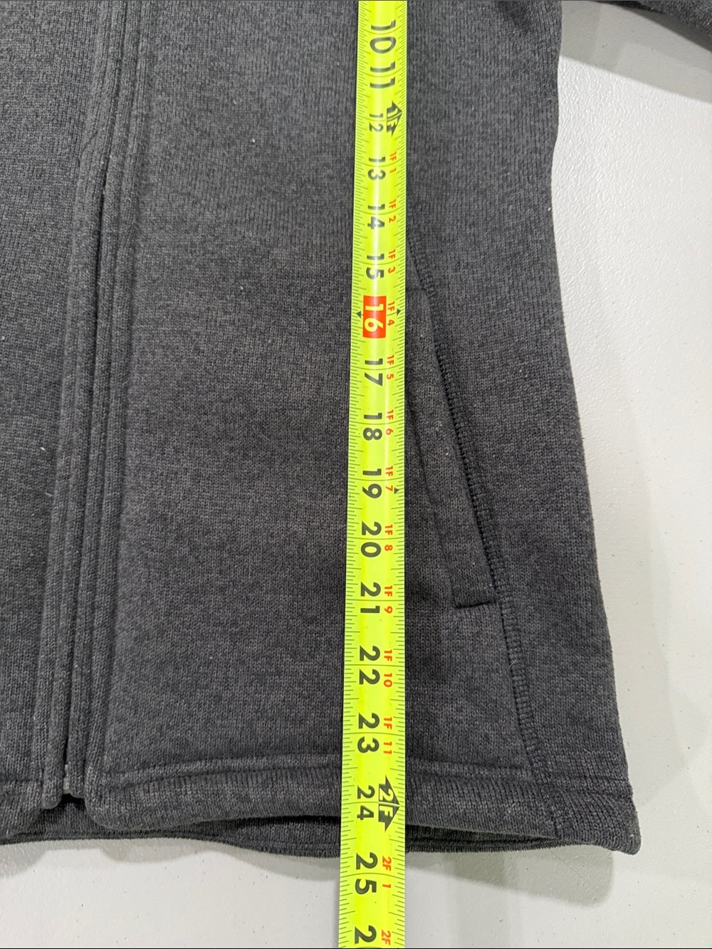 The North Face Crescent Women's Charcoal Full-Zip Fleece Jacket Size Small - Picture 6 of 6